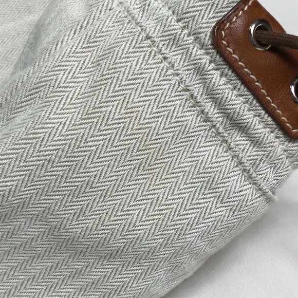 HERMES Foolby 25 Multi Cluch Bag Pouch ToileChevron Beige - Picture 3 of 12